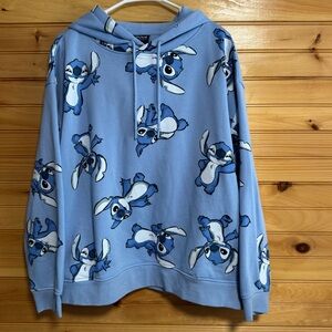 Disney at Primark Stitch Blue Hoodie Women’s XL (14/16)